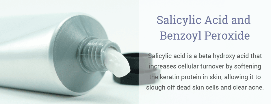 Salicylic acid is a beta hydroxy acid that increases cellular turnover by softening the keratin protein in skin, allowing it to slough off dead skin cells and clear acne.