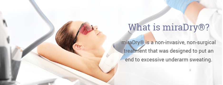 miraDry® is a non-invasive, non-surgical treatment that was designed to put an end to excessive underarm sweating.